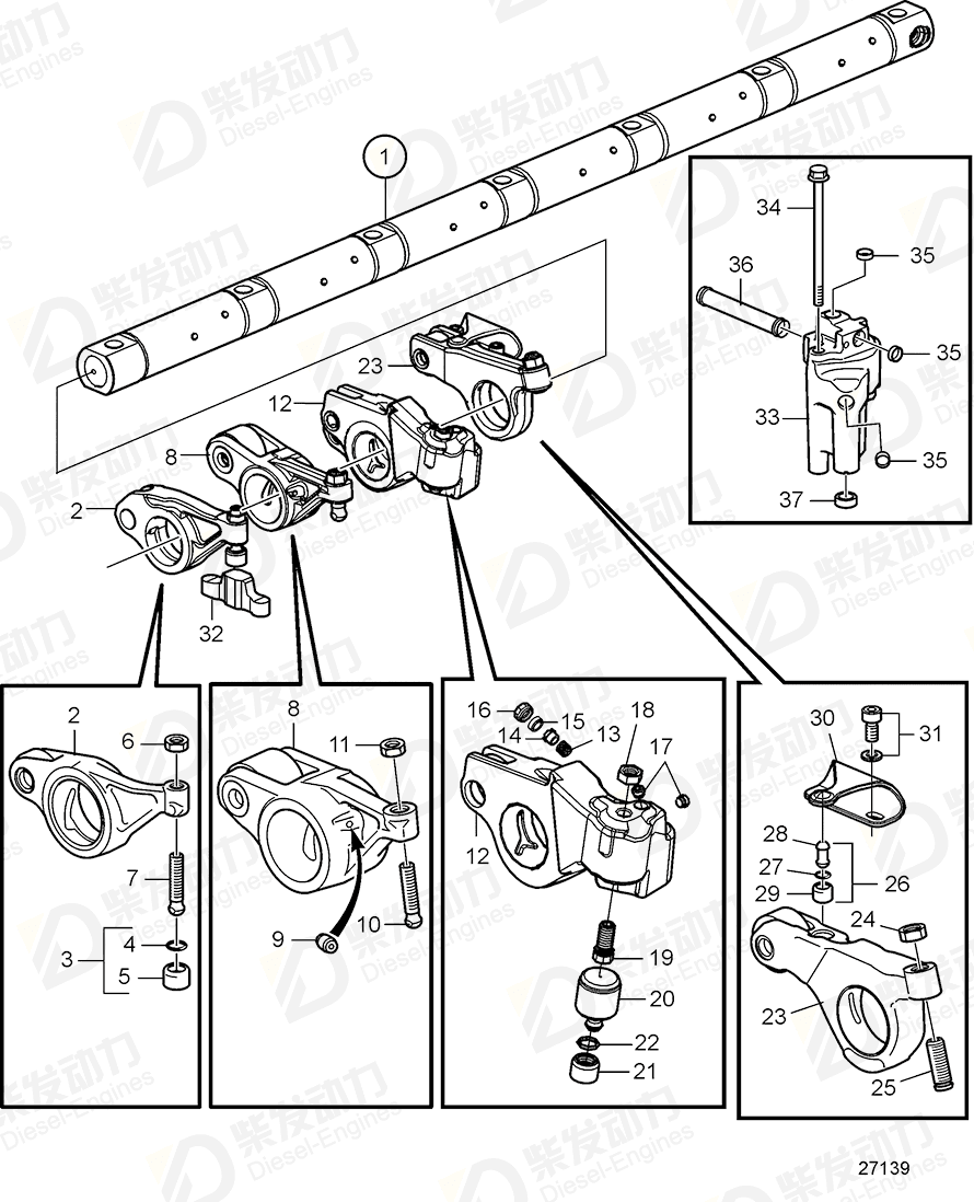 VOLVO Flange screw 994390 Drawing